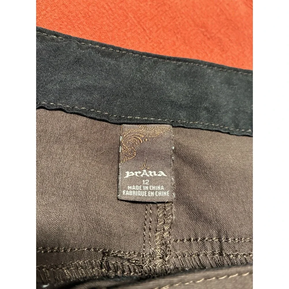 prAna Stretch Zion Cinch Pants Women’s Size 12 Dark Brown Outdoor Hiking